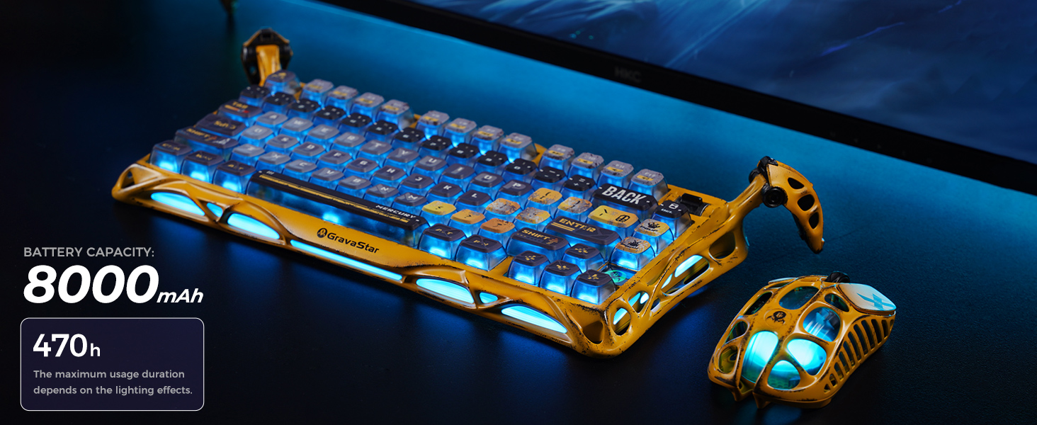 GravaStar Mercury K1 Pro Wireless Gaming Keyboard